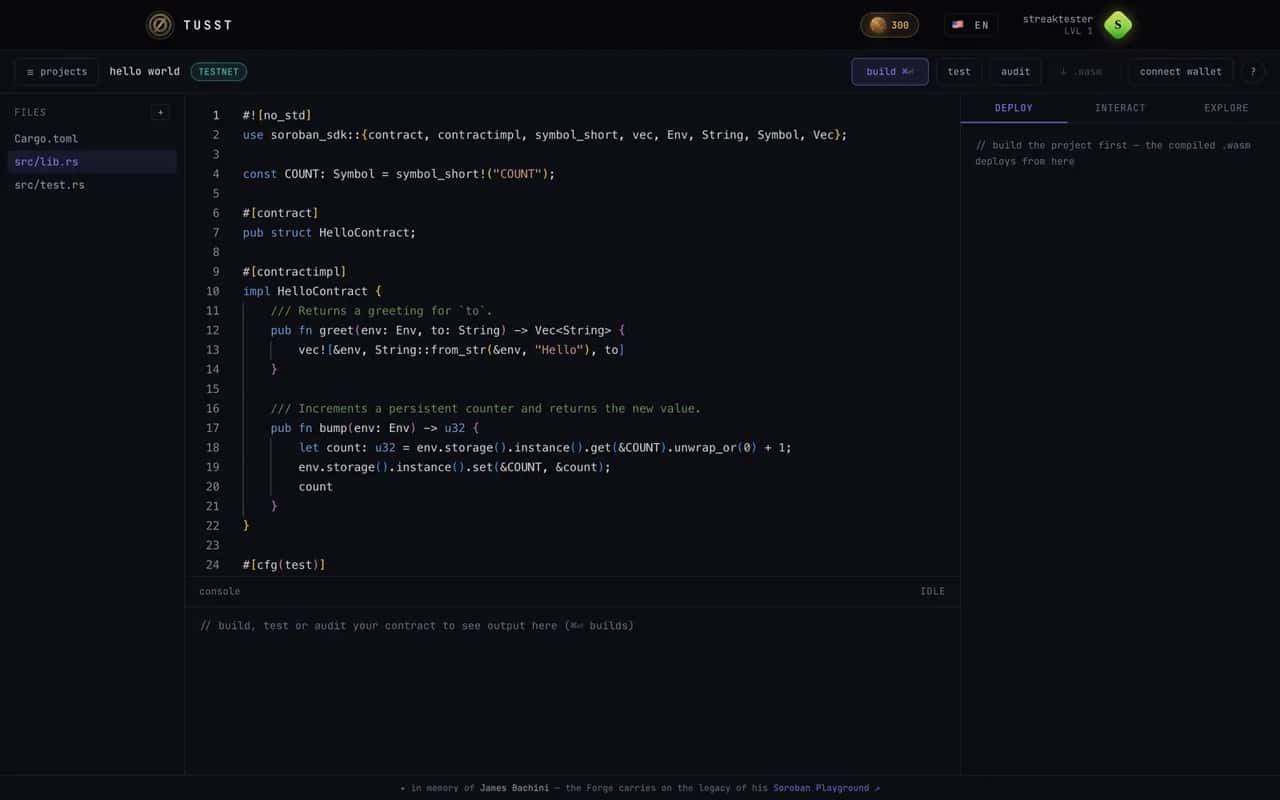 TUSST Forge IDE